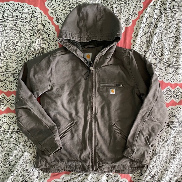 Carhartt Jackets & Blazers - Womens Carhartt Washed Duck Sherpa Jacket